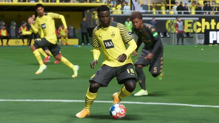 Moukoko dans le jeu Fifa 22